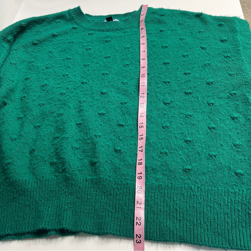 Imperfect Green Crew‎ Neck Sweater office XL green sweater Christmas holiday